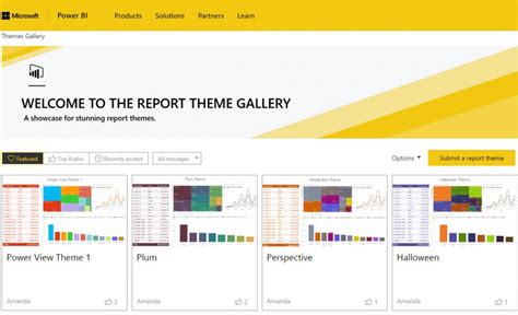 Microsoft Releases Report Theme Gallery for the Power BI Community - WinBuzzer