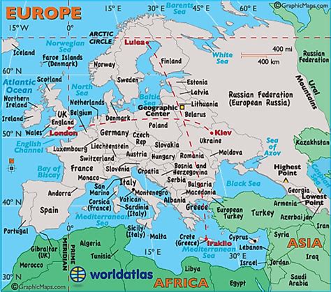 Europe Landforms and Land Statistics - Europe Landforms, Land Statistics