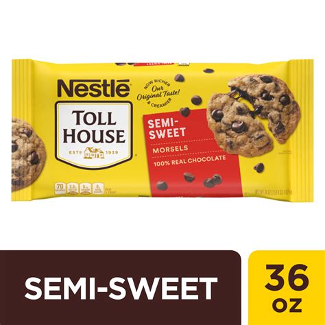 Nestle Toll House Semi Sweet Chocolate Chips 36 oz. - Walmart.com - Walmart.com