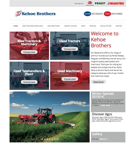 Kehoe Brothers Website | Web Design Wexford & Dublin