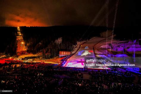 during the FIS Alpine World Cup Championships Opening Ceremony on... News Photo - Getty Images