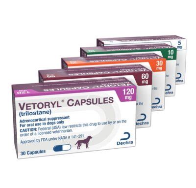 Vetoryl (Trilostane) Capsules for Dogs 30 Capsules | 1Family 1Health Pharmacy