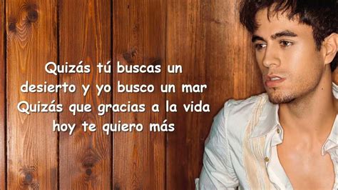 💝 Enrique Iglesias - Quizás (Letra/Lyrics)💖 - YouTube