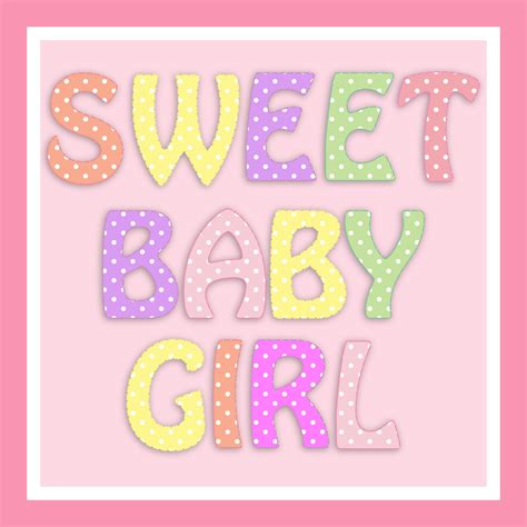 Baby Girl Announcement Card Free Stock Photo - Public Domain Pictures