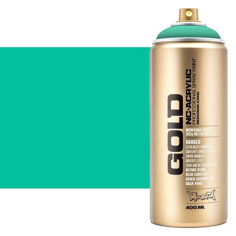 Montana GOLD Acrylic Professional Spray Paint 400 ml - Active Cyan ...