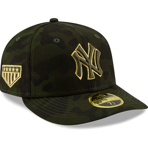 New York Yankees New Era MLB Armed Forces Day On-Field Low Profile 59FIFTY Fitted Hat - Camo ...