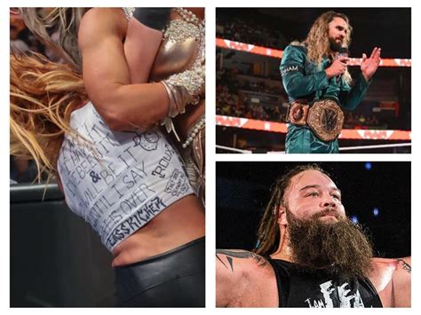 Becky Lynch follows in her husband Seth Rollins' footsteps as she pays ...