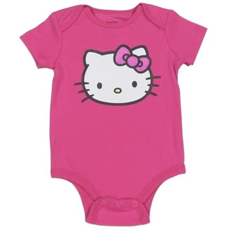 Hello Kitty Solid Pink Baby Girls Onesie Space City Kids Clothing