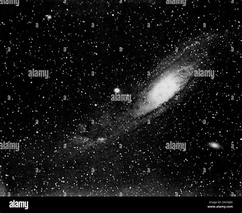 Andromeda Galaxy. 19th-century astronomical observation of the ...