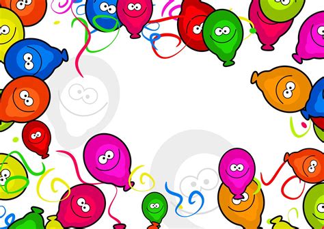 Happy Birthday Balloon Page Border 21566411 Vector Art at Vecteezy