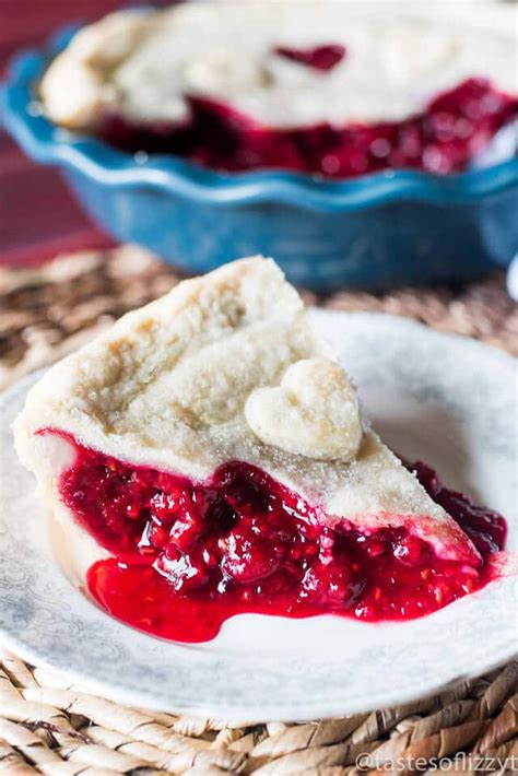 Raspberry Pie {Baked Red Raspberry Pie Recipe with Fresh or Frozen Berries}