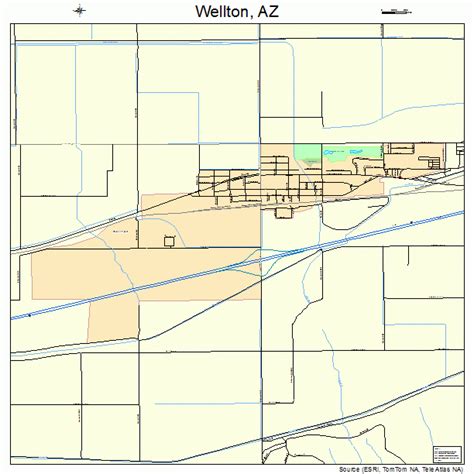 Wellton Arizona Street Map 0481480