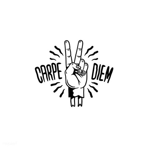 Carpe diem motivational illustration vector | free image by rawpixel.com / Tvzsu | Carpe diem ...