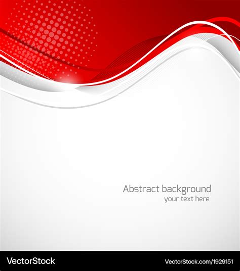 Abstract wavy background in red color Royalty Free Vector