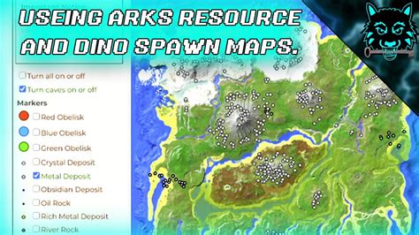 How to find spawns and resources on Ark with the resource map! - YouTube