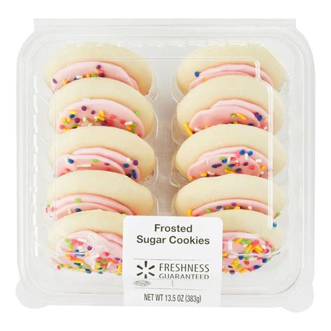 Freshness Guaranteed Frosted Sugar Cookies, 13.5 oz, 10 Count - Walmart.com - Walmart.com