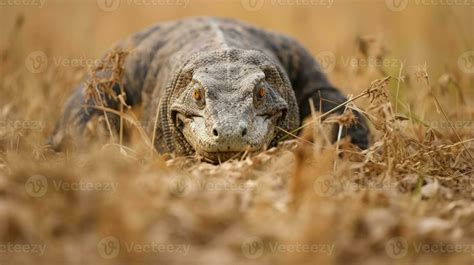 Komodo dragon hidden predator photography grass national geographic style documentary wallpaper ...