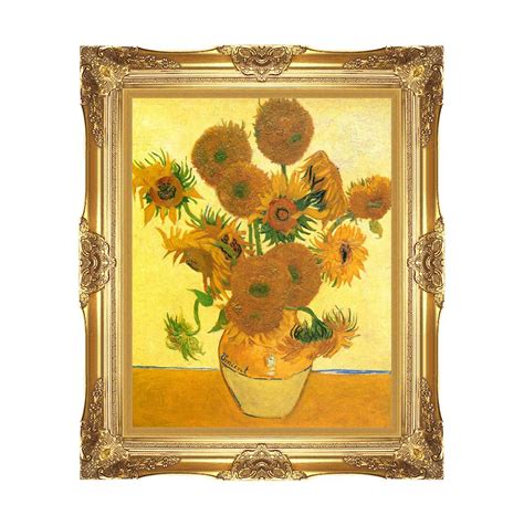 Framed Print Vincent van Gogh Vase with Fourteen Sunflowers