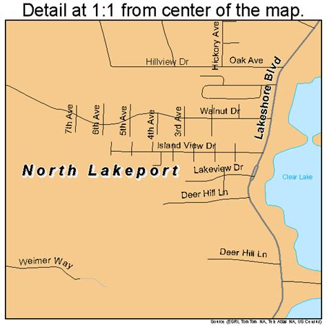 North Lakeport California Street Map 0651990