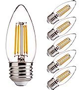 FLSNT B11 E12 LED Candelabra Bulbs 60W Equivalent, Dimmable LED Candle ...