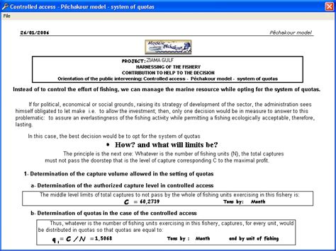 Orientations proposed by the PES: action on the effort of fishing ...