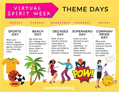 20 Fun Virtual Spirit Week Ideas, Games & Activities for Work