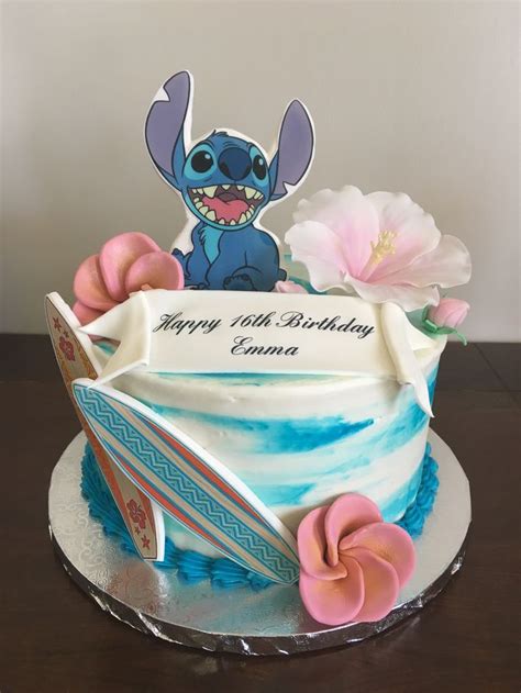 Stitch frosting cake | Cake Creations by Leah | Disney birthday cakes, Stitch cake, Lilo and ...