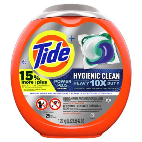 Tide Pods Hygienic Clean Heavy Duty Original Scent Laundry Detergent Pods, 25 ct - Dillons Food ...