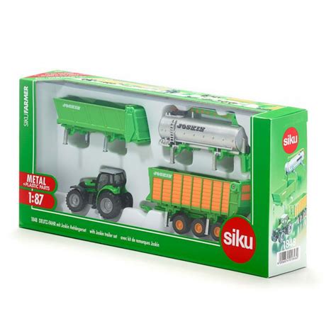 Siku Mini Tractor & Joskin Trailer Set — Farm Toys Online