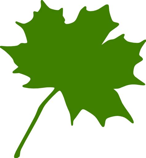 Green Maple Leaf Clip Art at Clker.com - vector clip art online, royalty free & public domain