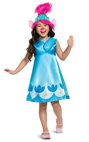 Trolls World Tour Poppy Costume, Trolls World Tour Children's Classic Dress Up Outfit for Girls ...