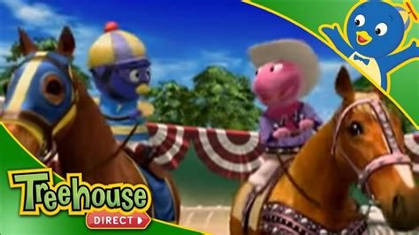 The Backyardigans: Horsing Around - Ep.28 | Horses, Stunts, Big farm