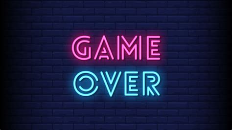 Game Over Neon Lights HD Game Over Wallpapers | HD Wallpapers | ID #77482