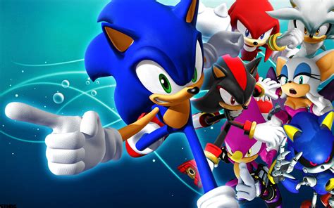 Sonic The Hedgehog And Friends Wallpaper by SonicTheHedgehogBG on ...
