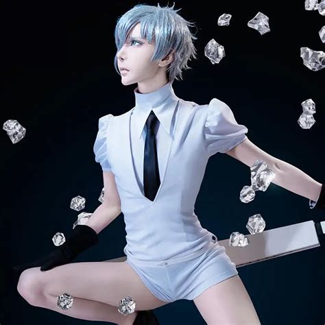 Land of The Lustrous Cosplay Costumes Phosphophyllite Cinnabar Diamond Bort Morganite ...