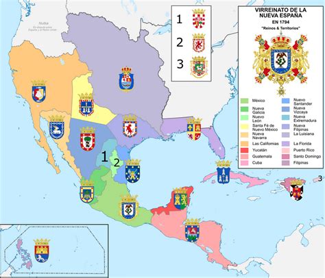 Viceroyalty of New Spain Kingdoms and Territories by osedu on DeviantArt