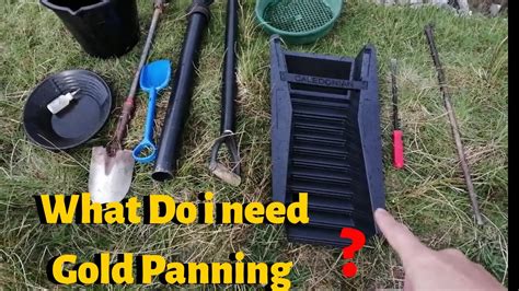 Gold Panning/Gold prospecting what equipment do i use? - YouTube