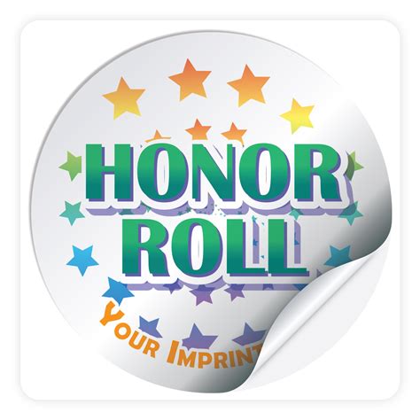 Custom Round Sticker | Honor Roll