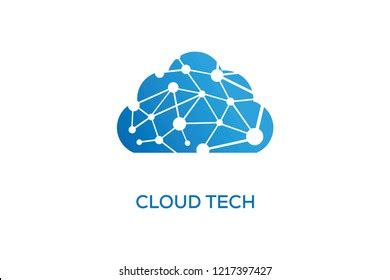 Cloud Tech Logo Design: vector de stock (libre de regalías) 1217397427 | Shutterstock