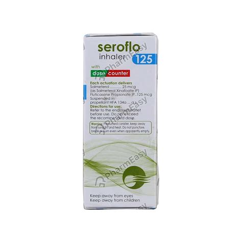 Seroflo 125mcg Bottle Of 120md Inhaler - Uses, Side Effects, Dosage, Composition & Price | PharmEasy