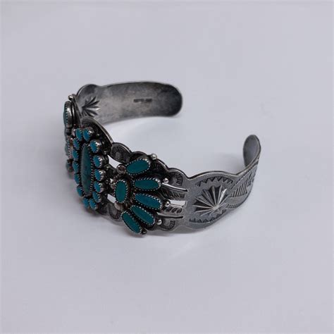 Sterling Silver & Turquoise Cuff Bracelet