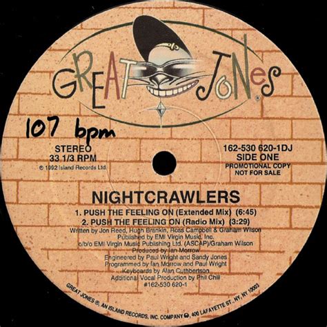 Nightcrawlers - Push The Feeling On (1992, Vinyl) | Discogs