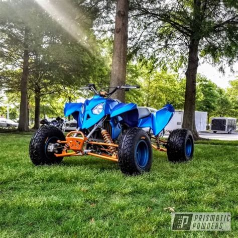 Polaris Race Quad with Hawaii Blue, Casper Clear, Illusion Orange and Gloss Black | Prismatic ...