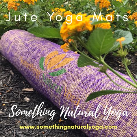 Did you know....⁠ ⁠ 👉🏾Our JUTE YOGA MATS ARE made with vegetable fiber! Jute is a natural ...