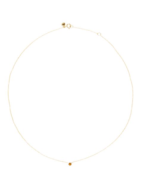 Birthstone citrine necklace by Satomi Kawakita Jewelry | Finematter