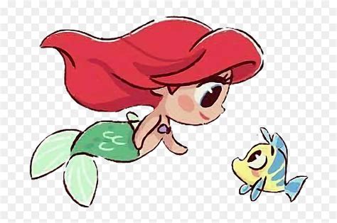 Transparent Ariel And Flounder Clipart - Ariel And Flounder Cute, HD ...