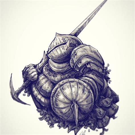 Commission work of Siegward of Catarina #darksouls3 #darksouls #ink #art #marker #siegward #game ...