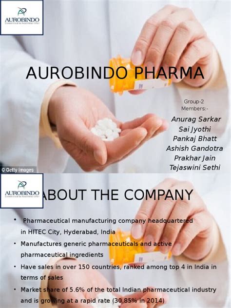 Aurobindo Pharma Group-2 | Pharmaceutical Industry | Logistics