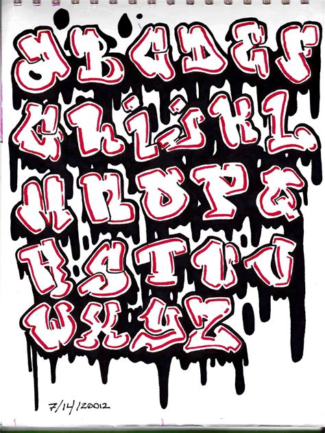 Easily Done Suggestions Graffiti Alphabet Block Style Graffiti Alphabet ...