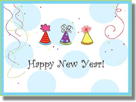 New Year's Cards: Free Printable Cards for a Happy New Year